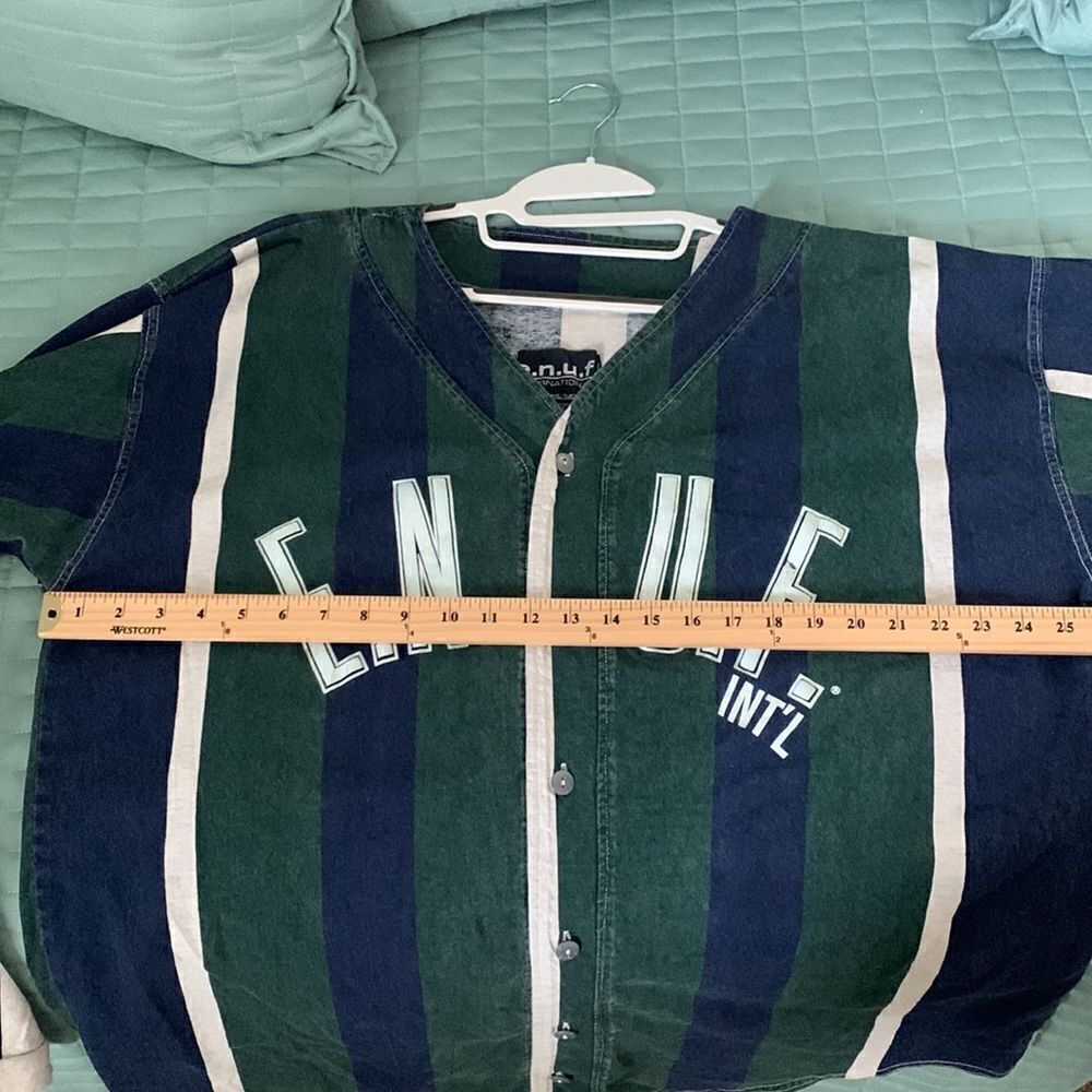 e.n.u.f. 100% Cotton Striped Long Sleeve Shirt Size XL Vintage 90’s - Picture 16 of 17
